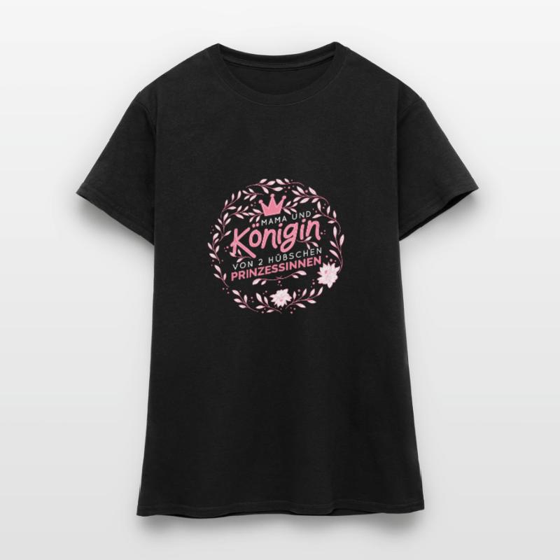 Mutter von 2 Töchtern Mama von 2 Töchtern Spruch Frauen T-Shirt