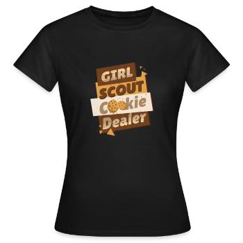 Girl scout biscuitier drôle scout - T-shirt Femme - noir - Devant - AI Model Female 172 dark (172cm)