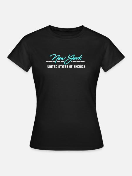 New York, New York - T-shirt Femme - noir