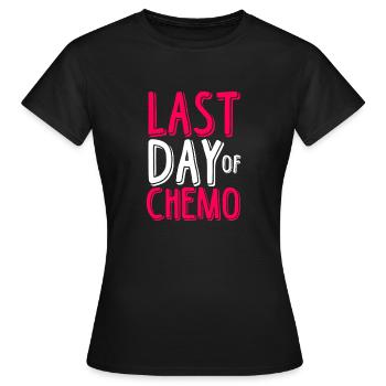 Dernier jour de sensibilisation au cancer du sein chimio - T-shirt Femme - noir - Devant - AI Model Female 172 dark (172cm)