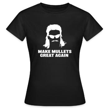 Rendre les Mullets à nouveau drôles aux élections de 2020 - T-shirt Femme - noir - Devant - AI Model Female 172 dark (172cm)