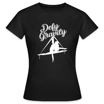 Acrobat Acrobat trotzt der Schwerkraft - Frauen T-Shirt - Schwarz - Vorne - AI Model Female 172 dark (172cm)