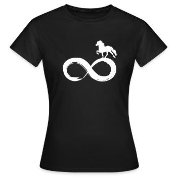 Islaender Forever Infinity - Frauen T-Shirt - Schwarz - Vorne - AI Model Female 172 dark (172cm)