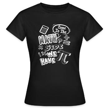 Pi Day Math Side Have Pi - T-shirt Femme - noir - Devant - AI Model Female 172 dark (172cm)