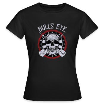 Dart bullseye - T-shirt Femme - noir - Devant - AI Model Female 172 dark (172cm)
