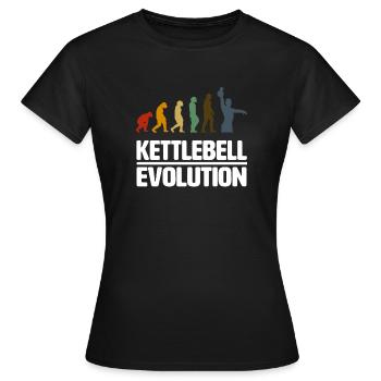 Kettlebell Evolution Athletic Fitness - Frauen T-Shirt - Schwarz - Vorne - AI Model Female 172 dark (172cm)