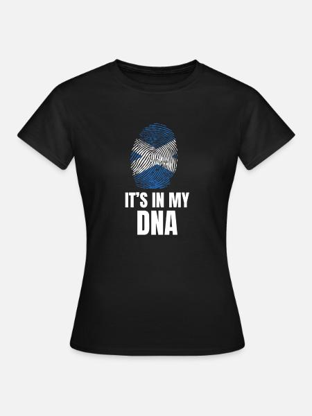 Es ist in meiner DNA stolz, aus Schottland Geschenk zu sein - Frauen T-Shirt - Schwarz
