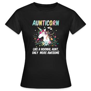 Tante Horn wie eine normale Tante nur fantastischer - Frauen T-Shirt - Schwarz - Vorne - AI Model Female 172 dark (172cm)
