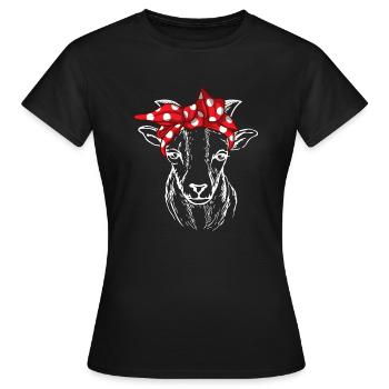 T-shirt Farmer de chèvre | Élevage de chèvres d'élevage de chèvres - T-shirt Femme - noir - Devant - AI Model Female 172 dark (172cm)