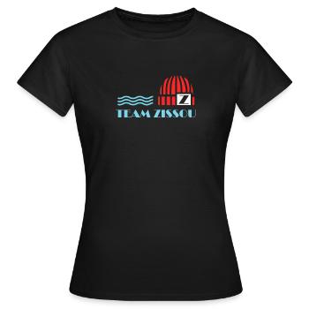 Team Zissou Steve Zissou Nerd Geek Ocean Gift - Women's T-Shirt - black - Front - AI Model Female 172 dark (172cm)