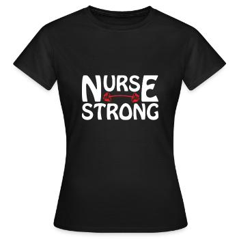 Infirmière infirmière - T-shirt Femme - noir - Devant - AI Model Female 172 dark (172cm)
