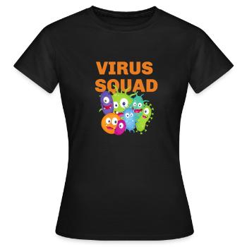 Team Virus - Frauen T-Shirt - Schwarz - Vorne - AI Model Female 172 dark (172cm)