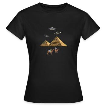 UFO - Women's T-Shirt - black - Front - AI Model Female 172 dark (172cm)