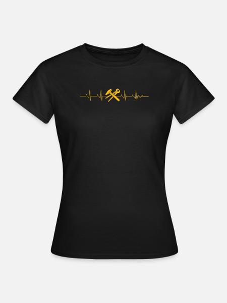 Forgeron Heartbeat - Forge - Forgeron - Dame-T-shirt - sort