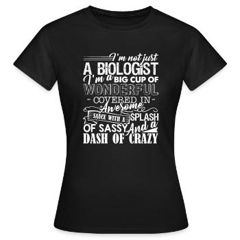 Biologiste Merveilleux Biologiste - T-shirt Femme - noir - Devant - AI Model Female 172 dark (172cm)
