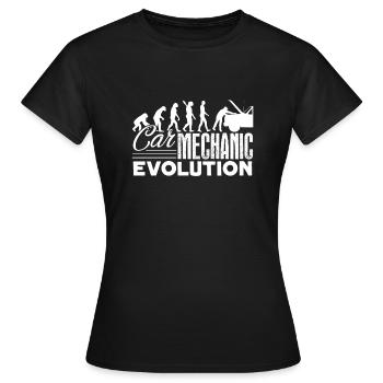 Car Mechanic Car Mechanic Evolution - Women's T-Shirt - black - Front - AI Model Female 172 dark (172cm)