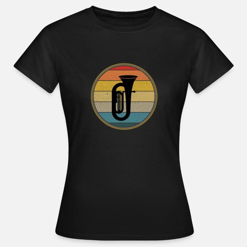 tuba - Dame-T-shirt - sort