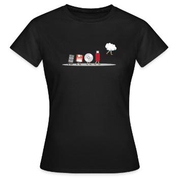 Computer Engineering Funny Geek Engineer Software - Frauen T-Shirt - Schwarz - Vorne - AI Model Female 172 dark (172cm)