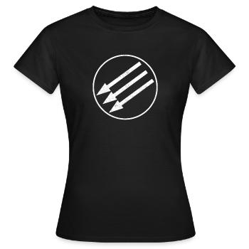 Iron front antifa - antiracism and antifascist - Women's T-Shirt - black - Front - AI Model Female 172 dark (172cm)