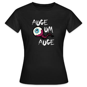 Auge um Auge - Frauen T-Shirt - Schwarz - Vorne - AI Model Female 172 dark (172cm)