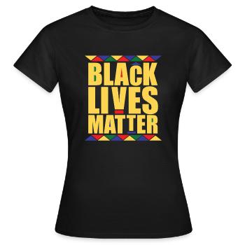BLACK LIVES MATTER - Frauen T-Shirt - Schwarz - Vorne - AI Model Female 172 dark (172cm)