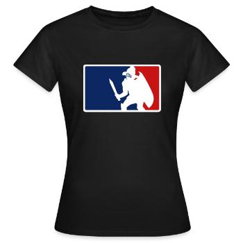 Logo de la Ligue des gladiateurs - T-shirt Femme - noir - Devant - AI Model Female 172 dark (172cm)