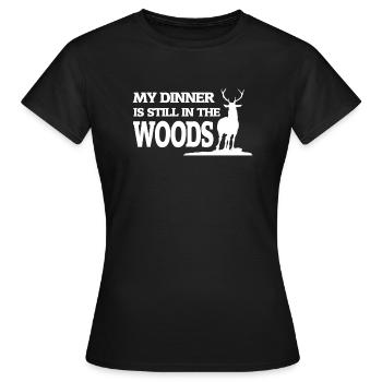 Hunter Hunter Hunt Hunt Hunt Hunt Hunt - Women's T-Shirt - black - Front - AI Model Female 172 dark (172cm)