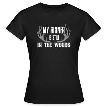 Hunter Hunter Hunt Hunt Hunt Hunt Hunt - Women's T-Shirt - black - Front - AI Model Female 172 dark (172cm)