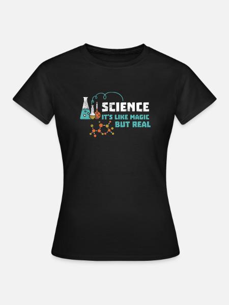 Science To jak magia, ale prawdziwy maniak koszuli - Dame-T-shirt - sort