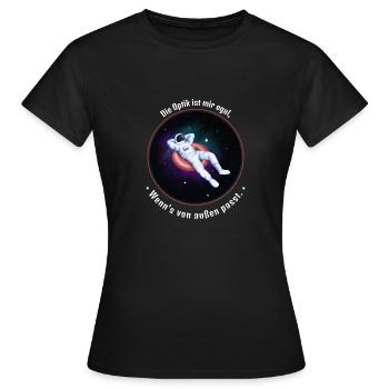die optik - Frauen T-Shirt - Schwarz - Vorne - AI Model Female 172 dark (172cm)