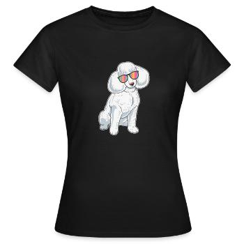 Poodle Gift Poodle Gift Poodle In Sunglasses - Women's T-Shirt - black - Front - AI Model Female 172 dark (172cm)