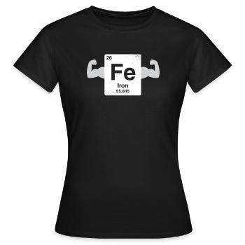 Fer - cadeau ringard et geek - T-shirt Femme - noir - Devant - AI Model Female 172 dark (172cm)