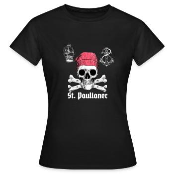 st paulian st pauli design - T-shirt Femme - noir - Devant - AI Model Female 172 dark (172cm)