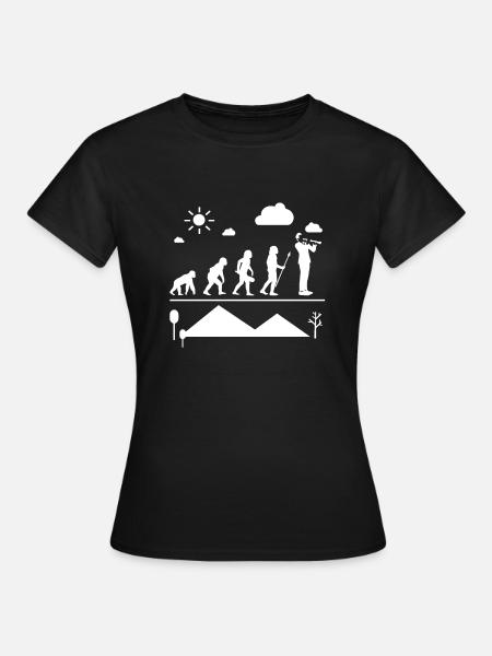 Oboe Oboe Evolution - Frauen T-Shirt - Schwarz
