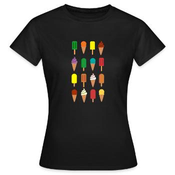 Glace glace glace - T-shirt Femme - noir - Devant - AI Model Female 172 dark (172cm)