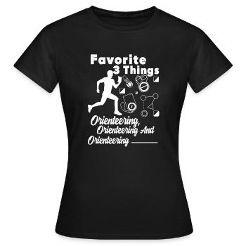 Orientierungslauf-Liebhaber - Frauen T-Shirt - Schwarz - Vorne - AI Model Female 172 dark (172cm)