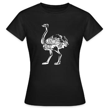 Strauß Strauß Blumenmuster - Frauen T-Shirt - Schwarz - Vorne - AI Model Female 172 dark (172cm)