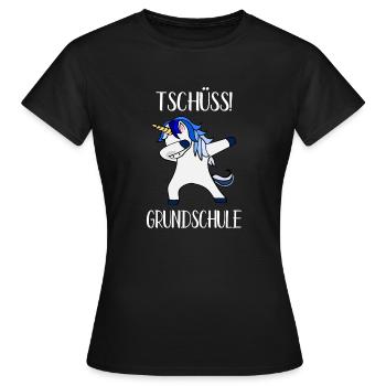 Tschüss Grundschule Abschiedsgeschenk - Frauen T-Shirt - Schwarz - Vorne - AI Model Female 172 dark (172cm)