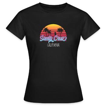 Santa Cruz California - Frauen T-Shirt - Schwarz - Vorne - AI Model Female 172 dark (172cm)