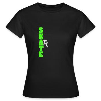 Figure Skating Figure Skating Ice Skating - Women's T-Shirt - black - Front - AI Model Female 172 dark (172cm)