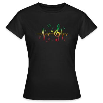 Reggae Music Shirt - Reggae Music Geschenke - Reggae M. - Frauen T-Shirt - Schwarz - Vorne - AI Model Female 172 dark (172cm)