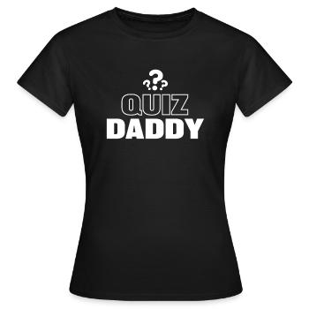 Quiz Daddy - trivia pub night gift - T-shirt Femme - noir - Devant - AI Model Female 172 dark (172cm)