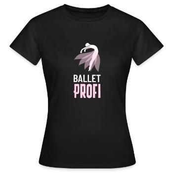 Ballet Profi Motiv - Frauen T-Shirt - Schwarz - Vorne - AI Model Female 172 dark (172cm)