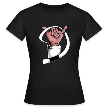 Chemise BJJ - Chemise Rank White Belt - Cool Jiu Jitsu - T-shirt Femme - noir - Devant - AI Model Female 172 dark (172cm)