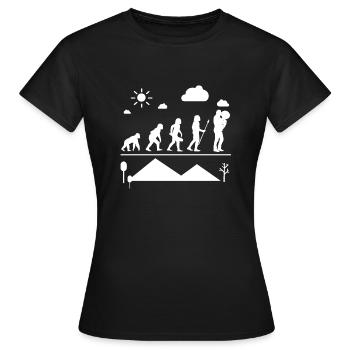 Tuba Tuba Evolution - T-shirt Femme - noir - Devant - AI Model Female 172 dark (172cm)