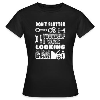 Car Mechanic Car Mechanic Job - Women's T-Shirt - black - Front - AI Model Female 172 dark (172cm)