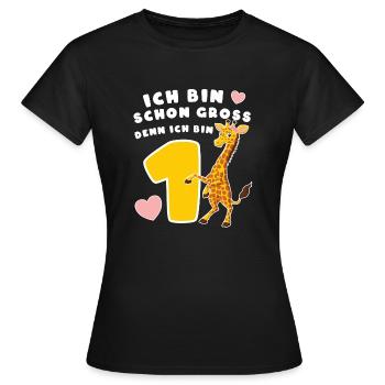 1 Jahr alt - Frauen T-Shirt - Schwarz - Vorne - AI Model Female 172 dark (172cm)