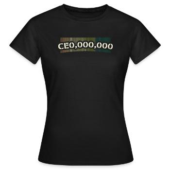 Besitzer CEO Motiv - Frauen T-Shirt - Schwarz - Vorne - AI Model Female 172 dark (172cm)