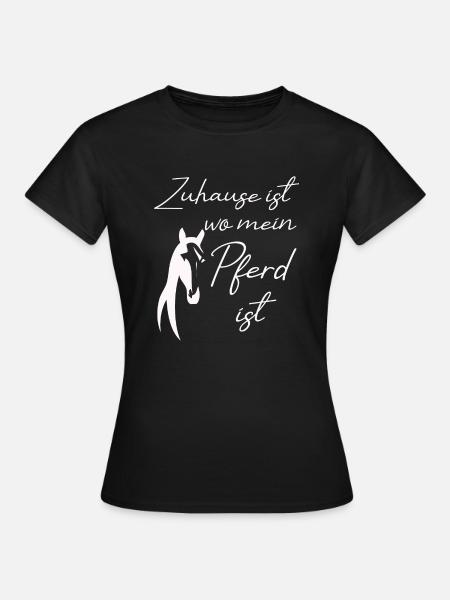 Reiten Pferd - Frauen T-Shirt - Schwarz