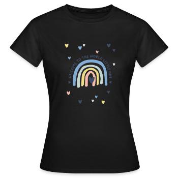 Welcome to the World Little One + to the birth - Women's T-Shirt - black - Front - AI Model Female 172 dark (172cm)